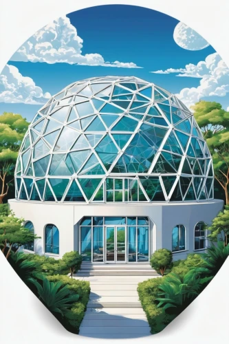 biosphere,chemosphere,etfe,biodome,musical dome,ecosphere,flower dome,roof domes,biospheres,greenhouse cover,planetarium,biomes,skydome,earthship,dome roof,epcot ball,cajundome,planetariums,odomes,conservatories,Unique,Design,Sticker