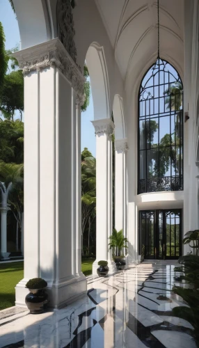 orangery,orangerie,cochere,conservatory,marble palace,pillars,columns,3d rendering,neoclassical,colonnades,render,pergola,palladianism,colonnade,archways,archly,entrance hall,atriums,palladian,luxury home interior,Illustration,Realistic Fantasy,Realistic Fantasy 46