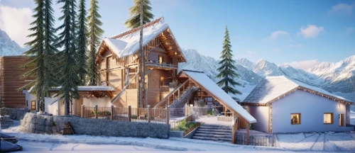 ski resort,winter house,winter village,chalet,the cabin in the mountains,house in mountains,house in the mountains,alpine village,log cabin,snow house,mountain hut,mountain huts,chalets,log home,mountain settlement,wooden houses,snow scene,lodges,timber house,snow roof,Photography,General,Commercial