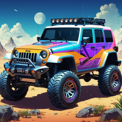 jeep rubicon,jeep,overland,onrush,off-road vehicle,off-road outlaw,scrambler,off-road vehicles,jeep gladiator rubicon,off road vehicle,off-road car,desert run,uaz,wranglings,toyota fj cruiser,jeeps,defender,atv,off road toy,willys jeep,Illustration,Japanese style,Japanese Style 03