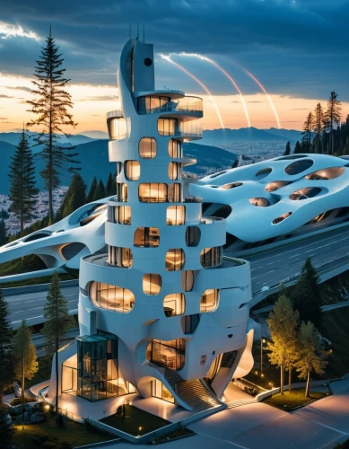 futuristic architecture,futuristic art museum,modern architecture,morphosis,gehry,futuroscope,bjarke,earthship,sky space concept,alien ship,sky apartment,arcology,luxury hotel,futuristic landscape,escala,penthouses,solar cell base,cubic house,arhitecture,dunes house,Photography,General,Realistic