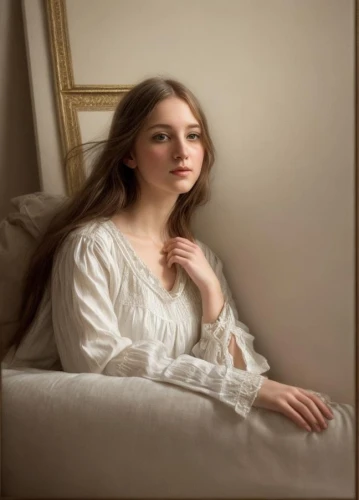 perugini,romantic portrait,leighton,photo painting,portrait of a girl,woman on bed,young woman,winterhalter,relaxed young girl,white lady,girl in cloth,jingna,oil painting,portrait of christi,heatherley,mystical portrait of a girl,noblewoman,fantasy portrait,digital painting,dmitriyeva,Common,Common,Photography