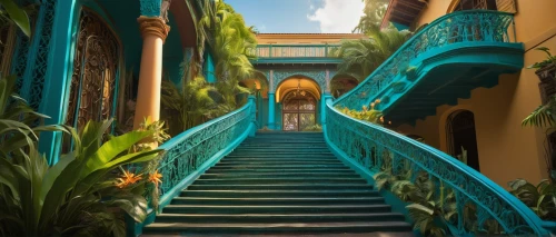 majorelle,escaleras,escalera,riad,alcazar of seville,stairways,winding steps,marrakesh,stairway,haveli,outside staircase,chhatris,water palace,marrakech,staircase,portmeirion,courtyards,staircases,stairs,walkway,Illustration,Abstract Fantasy,Abstract Fantasy 04