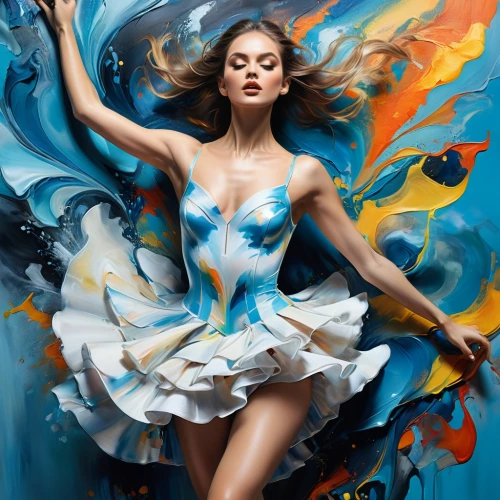 dance with canvases,fluidity,bodypainting,gracefulness,body painting,world digital painting,ulysses butterfly,fantasy art,blue painting,twirling,harmonix,art painting,whirling,dancer,twirl,blue enchantress,swirling,flamenco,danseuse,dream art,Photography,Fashion Photography,Fashion Photography 01