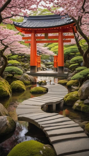 japan garden,kyoto,japanese sakura background,japanese garden,japanese shrine,japan,japanese zen garden,beautiful japan,japan landscape,spring in japan,torii,sakura blossom,senbon torii,sakura trees,kinkakuji,sakura blossoms,sakura tree,kinkakuji temple,ginkaku-ji temple,japanese cherry trees,Conceptual Art,Oil color,Oil Color 10