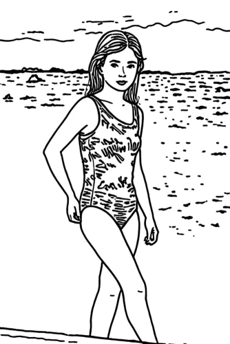 female swimmer,rotoscoped,rotoscoping,summer clip art,comic halftone woman,coloring pages,female runner,summer line art,pixton,coloring page,coloring pages kids,rotoscope,beachgoer,manara,beachvolley,comic halftone,swimmer,beach background,aquathlon,macpaint,Design Sketch,Design Sketch,Rough Outline