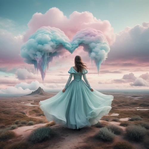 fantasy picture,dreamscapes,enchantment,wonderland,dreamscape,photo manipulation,photomanipulation,dreamlands,dreamlike,wonderlands,fantasy landscape,dreamland,mystical portrait of a girl,fairyland,dreaminess,fairy world,cotton candy,enchants,fantasy art,dream world,Illustration,Realistic Fantasy,Realistic Fantasy 36