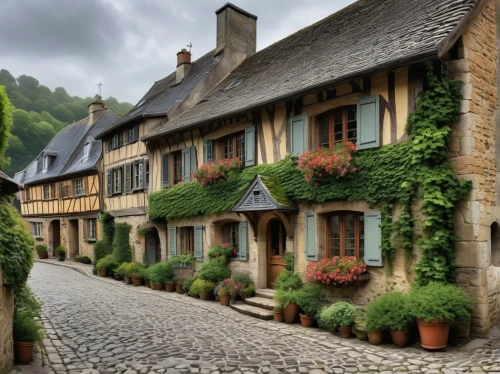 clervaux,maisons,auberge,half-timbered houses,francia,dordogne,hameau,france,alsace,luxembourg,luxembourgeoise,cotterets,cottages,correze,ardennes,townhouses,monschau,luxemburgo,wallonia,auvers,Photography,Black and white photography,Black and White Photography 04