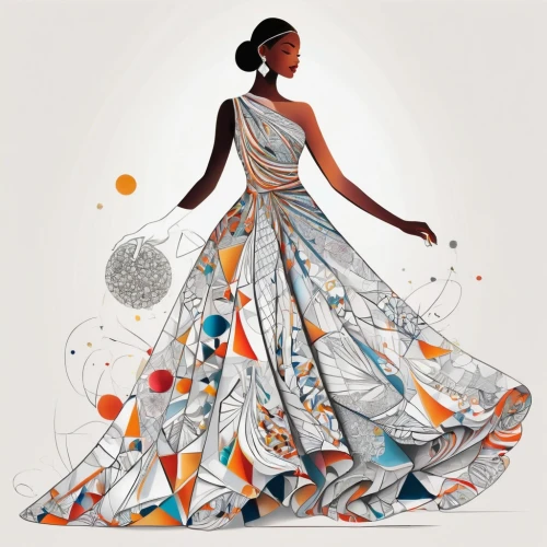 fashion vector,siriano,fashion sketch,a floor-length dress,evening dress,ball gown,sewing silhouettes,refashioned,orange blossom,couturier,girl in a long dress,fabric design,ballgowns,obatala,ballgown,adobe illustrator,eveningwear,illustrator,cd cover,dress form,Illustration,Black and White,Black and White 32