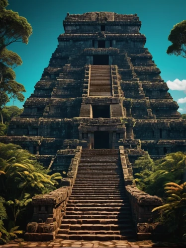 step pyramid,chichen itza,tikal,eastern pyramid,azteca,ziggurat,aztec,pyramid,aztecas,mypyramid,mesoamerican,pakal,kukulkan,palenque,calakmul,kharut pyramid,mayan,mesoamerica,yavin,ziggurats,Photography,Artistic Photography,Artistic Photography 05