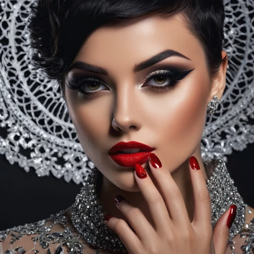 vintage makeup,derivable,makeup artist,red lipstick,red lips,aliyeva,women's cosmetics,injectables,vamped,vampire woman,countess,manicuring,retouching,glam,rouge,evgenia,eyes makeup,contoured,glamorized,gothic portrait,Photography,General,Fantasy