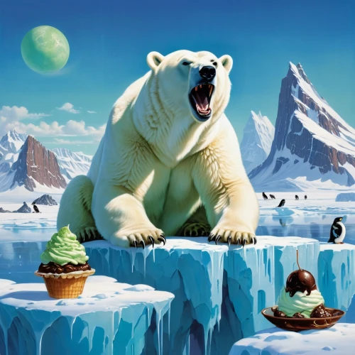 ice bears,ice bear,icebear,paleoclimate,beringia,global warming,polar bears,glace,north pole,arctica,aurora polar,polar,nordic bear,arcticus,polar aurora,polynya,icecaps,polar bear,iceburg,artic,Conceptual Art,Sci-Fi,Sci-Fi 19