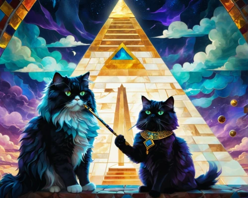 triforce,triad,pyramids,step pyramid,pyramid,pyramide,familiars,two cats,triangles background,gatos,mypyramid,prism,pyramidal,masons,alphas,freemasons,illuminatus,starclan,shadowclan,catterns,Unique,Paper Cuts,Paper Cuts 08