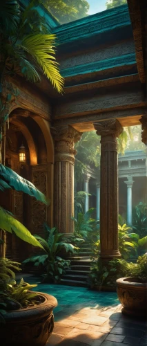 artemis temple,imperial shores,ancient city,backgrounds,background design,philodendrons,underwater oasis,cartoon video game background,water palace,environments,rivendell,pillars,fantasy landscape,yavin,labyrinthian,hall of the fallen,parnassus,citadels,atlantis,teahouse,Illustration,Children,Children 01