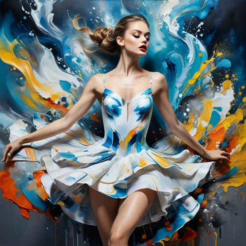 fluidity,dance with canvases,blue painting,bodypainting,world digital painting,dancer,art painting,twirling,danseuse,gracefulness,fantasy art,body painting,whirling,torn dress,twirl,rankin,swirling,fabric painting,neon body painting,flamenco,Photography,Fashion Photography,Fashion Photography 01