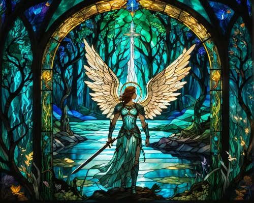 stained glass,stained glass window,archangel,angel playing the harp,seraphim,seraph,stained glass windows,archangels,the archangel,zadkiel,angel,uriel,angelology,annunciation,faerie,prospera,cherubim,the annunciation,fae,the angel with the cross,Unique,Paper Cuts,Paper Cuts 08