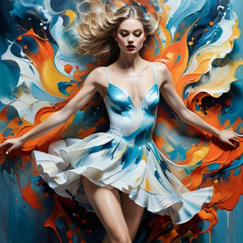 fluidity,bodypainting,dance with canvases,fantasy art,world digital painting,margaery,dazzler,blue enchantress,art painting,blue painting,blue star magnolia,vanderhorst,body painting,twirling,twirl,gracefulness,whirling,harmonix,cool pop art,liberto,Photography,Fashion Photography,Fashion Photography 01