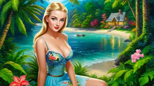 mermaid background,fairy tale character,fantasy picture,landscape background,the blonde in the river,faires,summer background,disneyfied,amphitrite,jasmine,nature background,the sea maid,thumbelina,princess anna,ariel,fantasy art,forest background,disney character,spring background,girl on the river