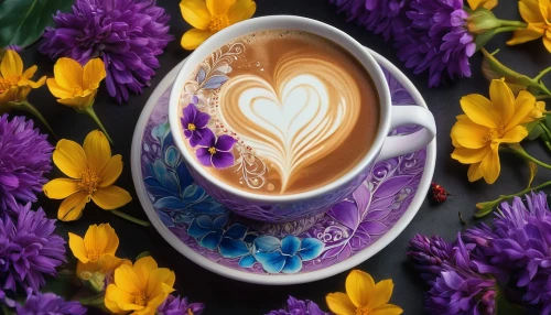 coffee background,floral with cappuccino,tulip background,purple tulip,cappuccinos,latte art,violet tulip,a cup of coffee,i love coffee,cappucino,café au lait,coffee art,cup of coffee,cappuccino,flower background,flowers png,cute coffee,kaffe,nespresso,cup coffee,Photography,Artistic Photography,Artistic Photography 02