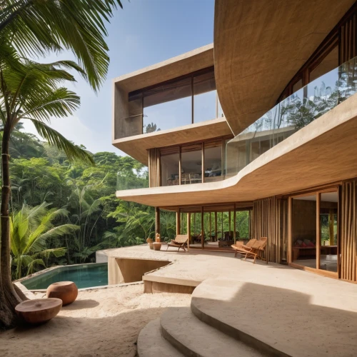 dunes house,amanresorts,seidler,fallingwater,tropical house,modern architecture,luxury property,forest house,modern house,anantara,asian architecture,beautiful home,mid century house,dreamhouse,cantilevers,beach house,house by the water,cantilevered,holiday villa,utzon,Photography,General,Realistic