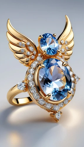 mouawad,diamond ring,engagement ring,birthstone,ring dove,gold diamond,wedding ring,gemology,garrison,winged heart,ring jewelry,paraiba,diamond jewelry,anello,angel wing,ring with ornament,engagement rings,sapphire,golden ring,jewelries,Unique,3D,3D Character