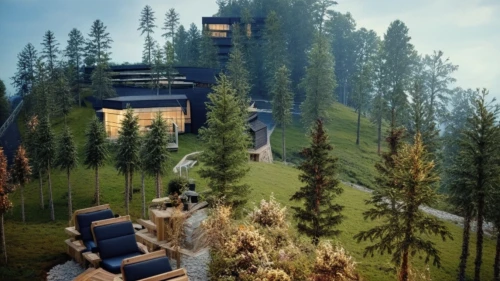 treehouses,tree house hotel,tree house,3d rendering,house in the forest,ski resort,forest house,golf resort,jahorina,gulmarg,treehouse,amanresorts,renders,snohetta,sky apartment,golf hotel,house in mountains,ecovillages,residencial,house in the mountains,Photography,General,Cinematic