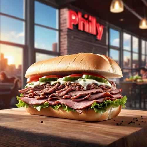 pastrami,pastrano,panino,pulled pork,deli,potbelly,blt,roast beef,smoked beef,panderers,pdq,presburger,wimpy,pepy,black forest ham,3d render,cblt,krulwich,newburger,mcaliley,Photography,General,Realistic