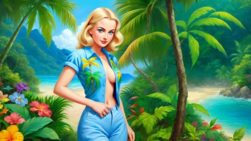 blue hawaii,tropico,faires,tropicale,hawaiiana,tropical floral background,tropical house,children's background,tinkerbell,tropicals,background image,garden of eden,floria,tropica,candy island girl,fairy tale character,tropical forest,thumbelina,bluefields,disney character