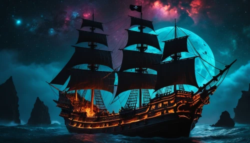whaleship,galleon,pirate ship,sea sailing ship,fantasy picture,sail ship,sailing ship,ghost ship,caravel,old ship,voyager,the ship,tallship,spelljammer,maelstrom,star ship,sea fantasy,star of the cape,merchantman,barquentine,Photography,General,Fantasy
