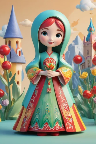 fairy tale character,princess sofia,merryweather,fairytale characters,miss circassian,storybook character,miniaturist,rosaline,thumbelina,serafina,fairyland,rosa 'the fairy,snow white,princess anna,rosa ' the fairy,3d fantasy,fairy queen,basil's cathedral,gretel,cute cartoon character,Unique,3D,3D Character