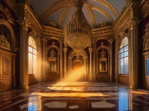 ornate room,sacristy,lateran,versailles,light rays,cathedral of modena,haunted cathedral,cloistered,sapienza,alcazar of seville,baroque,floor fountain,candelight,ciborium,hall of the fallen,mirogoj,cathedrals,radiosity,cathedra,patriarchate,Art,Artistic Painting,Artistic Painting 34