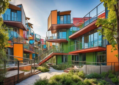 cohousing,multifamily,gehry,townhomes,lofts,liveability,urban design,palo alto,modern architecture,apartment complex,shipping containers,ecovillages,corten steel,sunnyvale,urbanism,apartment blocks,apartment block,apartment buildings,googleplex,ecovillage,Art,Artistic Painting,Artistic Painting 44