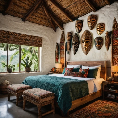 sleeping room,rufiji,cottars,anantara,belize,great room,interior decor,guestrooms,palapa,swazi,guest room,pachamama,amanresorts,tree house hotel,home interior,over water bungalows,thatch umbrellas,thatch roof,accommodation,traditional house