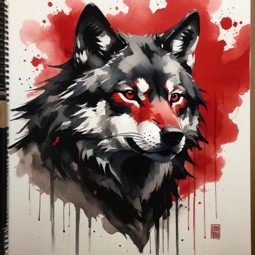 lobo,wolf,waff,lycan,huskie,bleeds,mononoke,graywolf,loup,wolfsangel,wolfen,wolpaw,wolfe,wolffian,blackwolf,gray wolf,werewolf,wolfgramm,wolfed,werewolve,Conceptual Art,Oil color,Oil Color 11