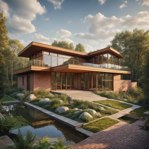 modern house,house with lake,mid century house,3d rendering,forest house,pool house,dunes house,house by the water,timber house,modern architecture,beautiful home,contemporary,hovnanian,house in the forest,wooden house,renderings,kundig,danish house,luxury property,garden elevation