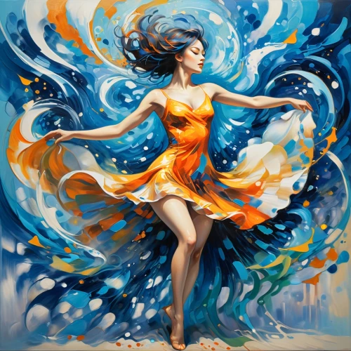 harmonix,dance with canvases,fluidity,flamenco,firedancer,dancer,twirling,whirlwinds,twirl,flamenca,swirling,little girl in wind,the wind from the sea,garrison,wind machine,orange,coral swirl,dancing flames,world digital painting,sundancer,Conceptual Art,Daily,Daily 31