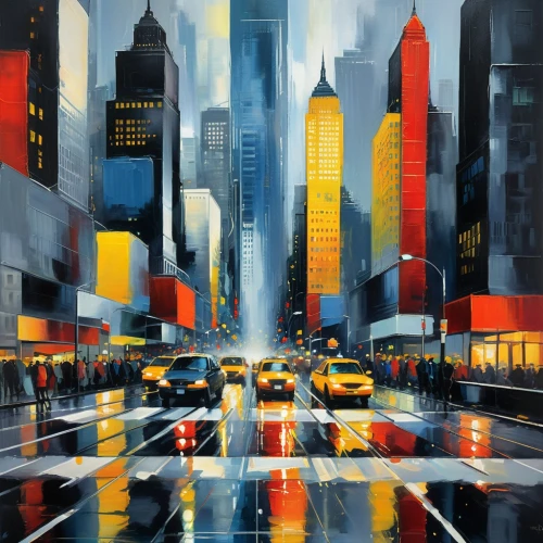 cityscape,city scape,cityscapes,levinthal,world digital painting,colorful city,skyscrapers,metropolis,new york taxi,cityzen,urban,manhattan,city highway,nytr,new york,new york streets,wall street,city lights,newyork,pedestrian lights,Art,Artistic Painting,Artistic Painting 43