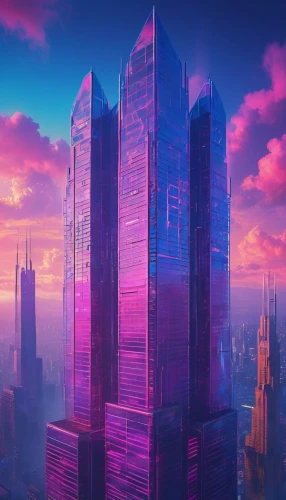 skyscrapers,cityscape,skyscraper,cybercity,the skyscraper,skycraper,colorful city,skyscraping,futuristic landscape,metropolis,city skyline,fantasy city,skylstad,megacorporation,skyscraper town,ctbuh,cityzen,urban towers,sky city,sky apartment,Conceptual Art,Sci-Fi,Sci-Fi 27