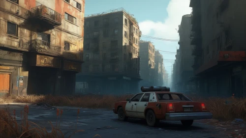 cryengine,post apocalyptic,wastelands,postapocalyptic,dishonored,post-apocalyptic landscape,varsavsky,hawken,crytek,uncharted,cosmodrome,half life,street canyon,smoketown,wasteland,syberia,old linden alley,sidestreet,sidestreets,rivertown,Conceptual Art,Sci-Fi,Sci-Fi 01