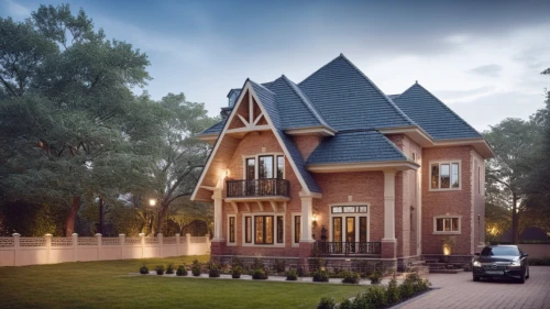 wooden house,3d rendering,homebuilding,residential house,two story house,timber house,danish house,beautiful home,dormer,luxury home,chalet,modern house,house shape,townhomes,house in the forest,dreamhouse,villa,render,holiday villa,dormers,Photography,General,Cinematic