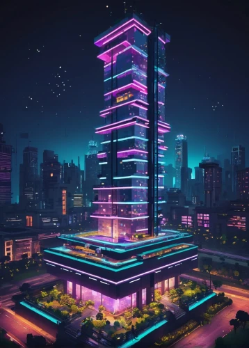 cybercity,cybertown,electric tower,cyberport,guangzhou,largest hotel in dubai,luanda,skyscraper,cyberjaya,nairobi,noida,ctbuh,residential tower,microdistrict,hypermodern,the skyscraper,urban towers,vdara,the energy tower,megacorporation,Unique,Pixel,Pixel 03