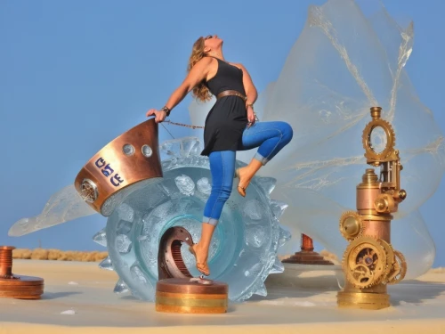 amphitrite,ice queen,photoshoot with water,ice princess,cyclades,corsaire,photo session in the aquatic studio,maquette,atlantica,allies sculpture,koons,dolphin fountain,3d figure,lafountain,showpieces,hielo,yachtswoman,cendrillon,genie,water display,Illustration,Realistic Fantasy,Realistic Fantasy 13