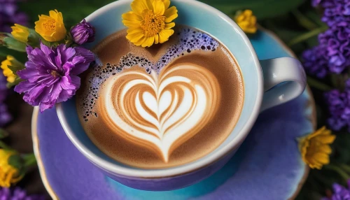 coffee background,floral with cappuccino,cappuccinos,tulip background,muccino,café au lait,latte art,cappucino,cappuccino,procaccino,coffee art,violet tulip,a cup of coffee,capuchino,purple tulip,cute coffee,blue coffee cups,i love coffee,espressos,two-tone heart flower,Photography,Artistic Photography,Artistic Photography 02