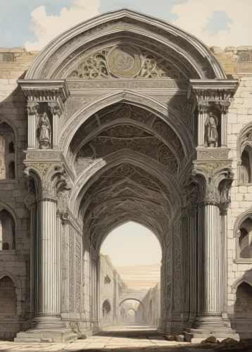 triumphal arch,arch of constantine,constantine arch,arch of constantine and colosseum,archways,colonnades,diocletian,trajan's forum,colonnade,bernini's colonnade,three centered arch,ancient rome,arcaded,archs,porticus,willink,celsus library,classical antiquity,archway,ctesiphon,Art,Classical Oil Painting,Classical Oil Painting 39