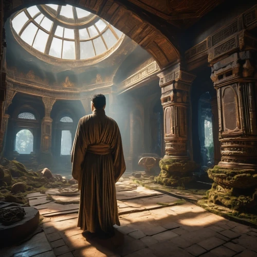 theed,hall of the fallen,dishonored,imperialis,monks,cloistered,conclave,vetinari,sanctum,ancient city,monk,revan,monastery,sacristy,apothecary,backgrounds,mausoleum ruins,ventress,the abbot of olib,kotor,Photography,General,Sci-Fi