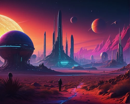 futuristic landscape,alien planet,alien world,extrasolar,homeworlds,farpoint,fantasy landscape,homeworld,scifi,barsoom,red planet,sci fi,sci - fi,ringworld,gliese,exoplanet,desert planet,gas planet,sci fiction illustration,space art,Conceptual Art,Sci-Fi,Sci-Fi 12