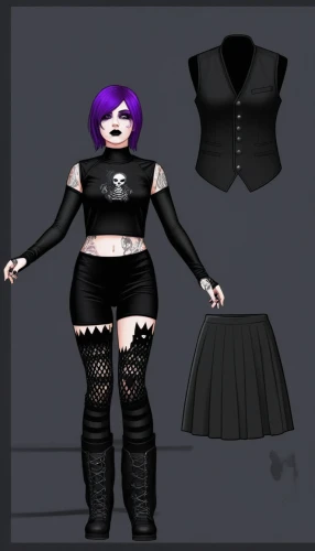 derivable,goth woman,gothicus,gothic dress,goth like,retro paper doll,dressup,punk design,goth,fashion doll,goth festival,goth weekend,mmd,3d model,corsetry,fashionable clothes,saraya,fashion vector,clothing,nightclothes,Unique,Design,Character Design