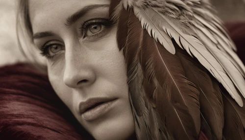 adele,feather headdress,white feather,feathers,feather jewelry,melisandre,behenna,heda,dawnstar,feather,mervat,mourning swan,mulawin,cordelia,pelts,plumas,hawk feather,plumes,headdress,sirin,Conceptual Art,Daily,Daily 32