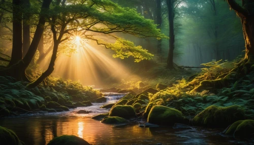 fairytale forest,nature wallpaper,fairy forest,god rays,germany forest,light rays,sunrays,forest landscape,elven forest,sunbeams,holy forest,sun rays,nature background,forest of dreams,enchanted forest,forest glade,green forest,rays of the sun,foggy forest,forestland,Photography,General,Fantasy