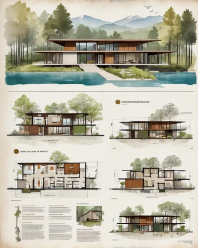 sketchup,renderings,mid century house,habitaciones,timber house,archidaily,revit,floating huts,asian architecture,house with lake,treehouses,snohetta,neutra,bohlin,architect plan,forest house,house drawing,houses clipart,dunes house,cabins,Unique,Design,Infographics